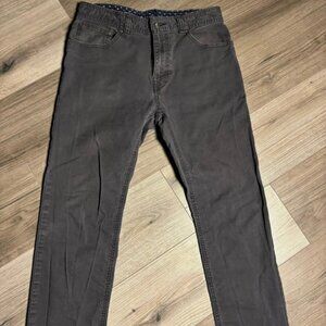 Prana Brion Charcoal Gray Men's Pants 33x30